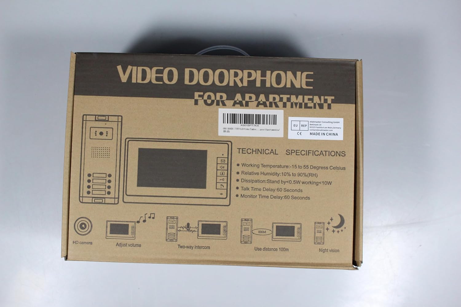 Vidéophone UOWEKY pour 4 Appartements