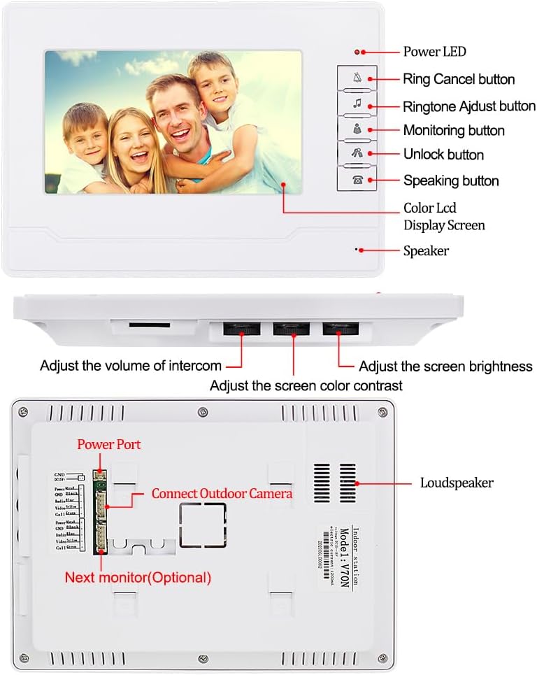 Vidéophone UOWEKY pour 4 Appartements