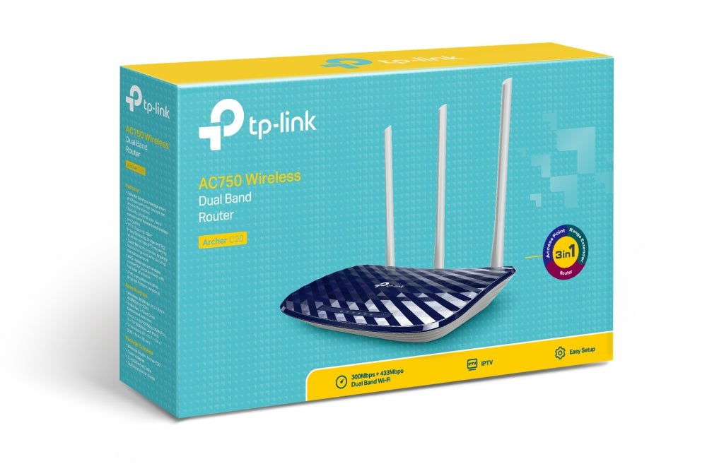 Archer C20 Routeur WiFi bi-bande AC750 Mbps