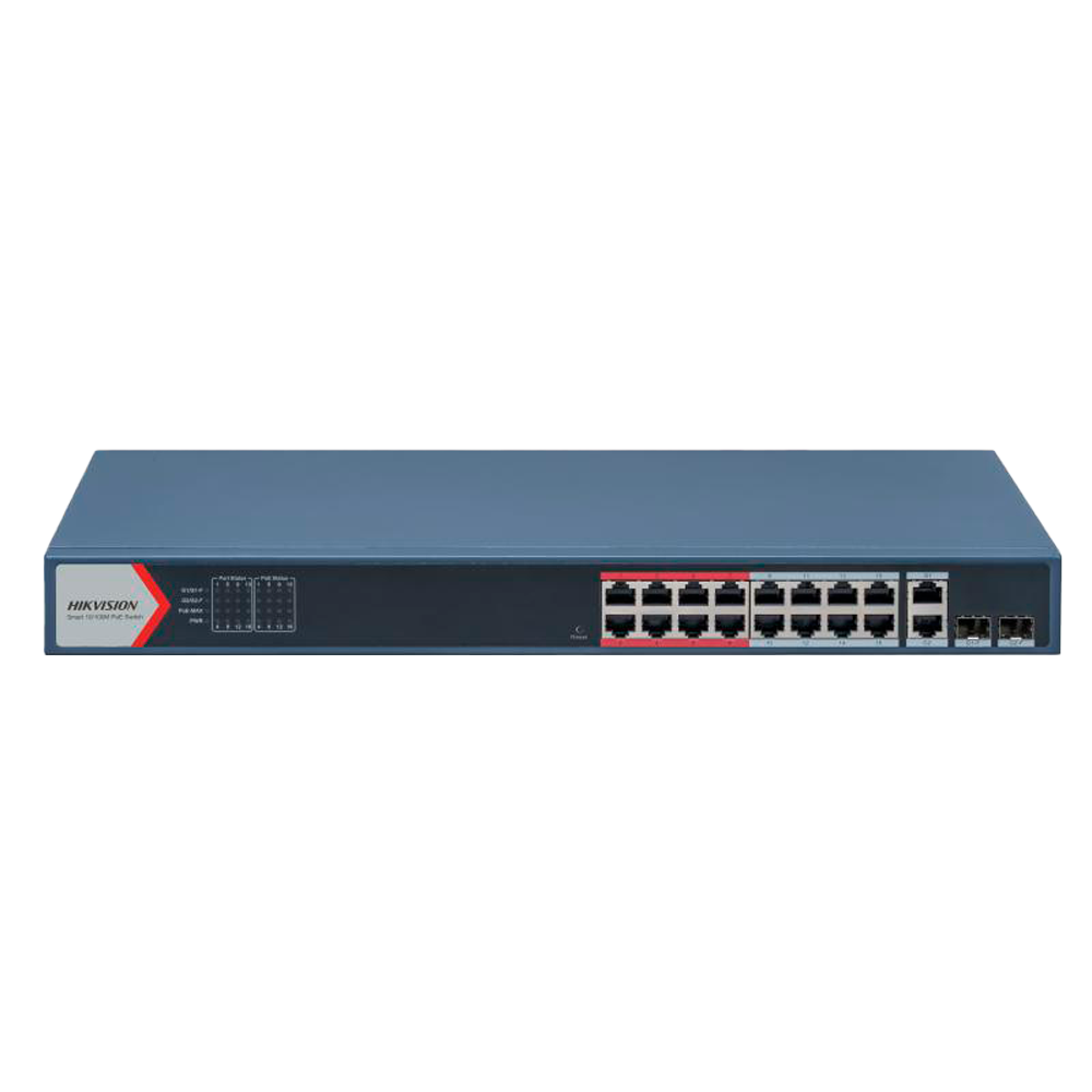 Switch PoE Hikvision 16 ports