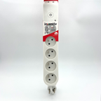 Multiprise  INVENTIV 5 Prises 2P+T 16A Interrupteur 2 USB 1,50m Blanc