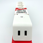 Multiprise  INVENTIV 5 Prises 2P+T 16A Interrupteur 2 USB 1,50m Blanc